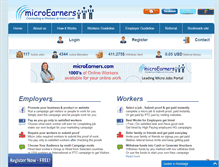 Tablet Screenshot of microearners.com